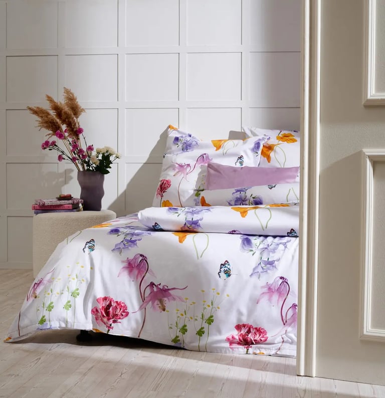 Florale Bettwäsche